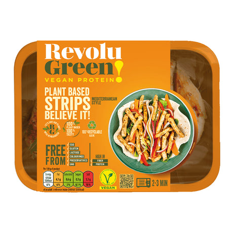 Revolu Green Mediterranean Style Strips, 160 Gm - Revolu Green