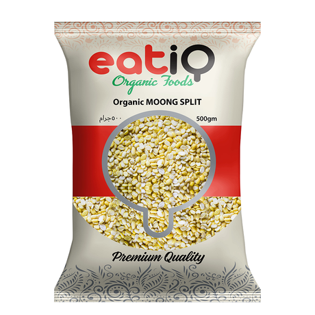 Eatiq Organic Foods Moong Split Organic, 500 Gm - Eatiq Organic Food