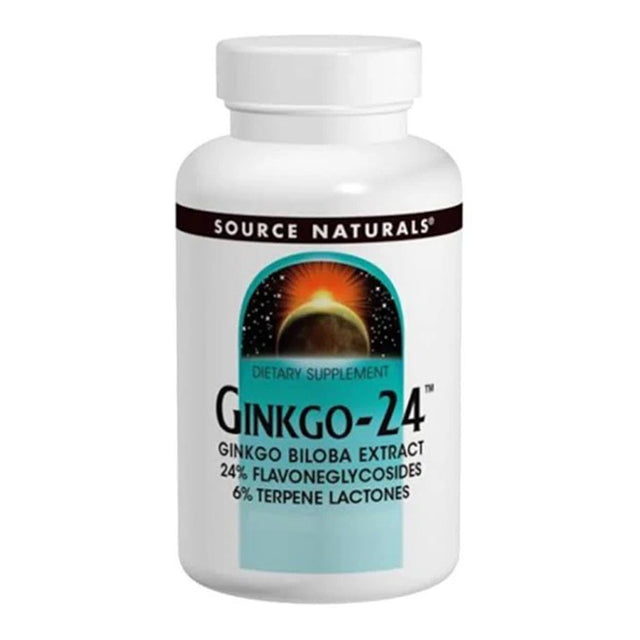 Source Naturals Ginkgo Biloba 24, 40 mg, 60 Tablets - Source Naturals