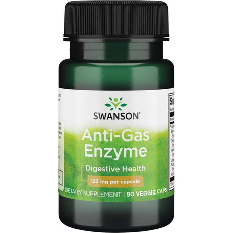 Swanson's Anti-Gas Enzyme, 123 mg, 90 Veggie Capsules - Swanson