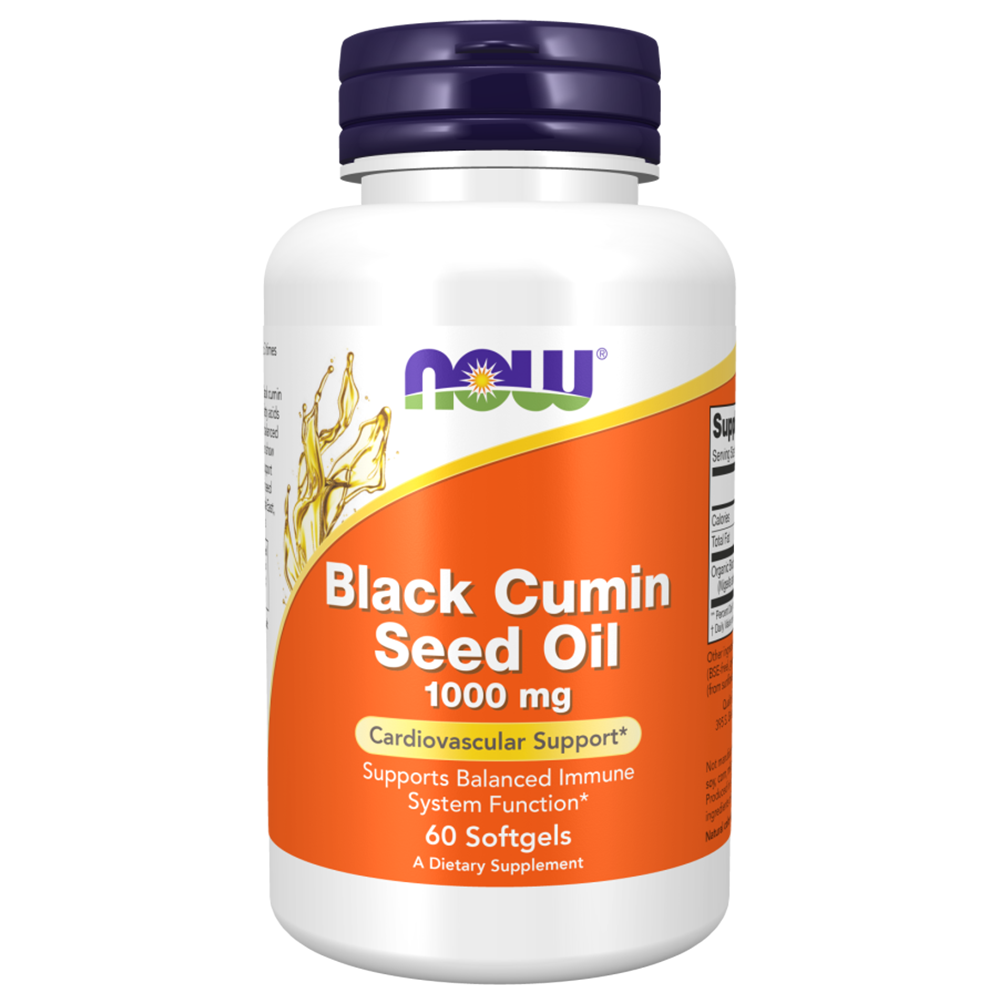 Black Cumin Seed Oil, 1000 mg, 60 Softgels (Now) - Now